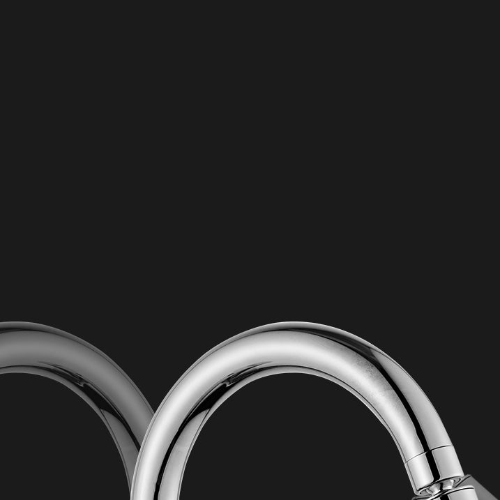 Modern Kitchen Faucet Single Level No Sensor Bar Faucet in Silver Clearhalo 'Home Improvement' 'home_improvement' 'home_improvement_kitchen_faucets' 'Kitchen Faucets' 'Kitchen Remodel & Kitchen Fixtures' 'Kitchen Sinks & Faucet Components' 'kitchen_faucets' 6881180