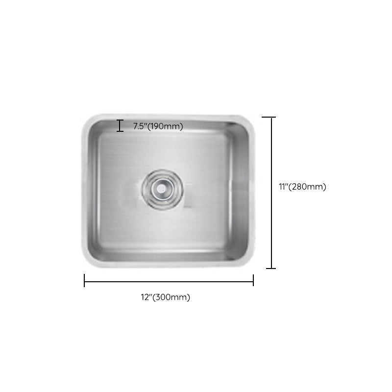 Modern Kitchen Sink Pull out Faucet Rod Handle Stainless Steel Sink Clearhalo 'Home Improvement' 'home_improvement' 'home_improvement_kitchen_sinks' 'Kitchen Remodel & Kitchen Fixtures' 'Kitchen Sinks & Faucet Components' 'Kitchen Sinks' 'kitchen_sinks' 6881215