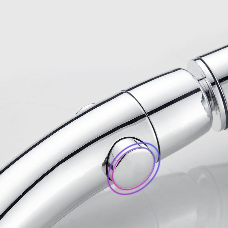 Modern Handheld Shower Head Round 3 Setting Shower Head Combo Clearhalo 'Bathroom Remodel & Bathroom Fixtures' 'Home Improvement' 'home_improvement' 'home_improvement_shower_heads' 'Shower Heads' 'shower_heads' 'Showers & Bathtubs Plumbing' 'Showers & Bathtubs' 6881223