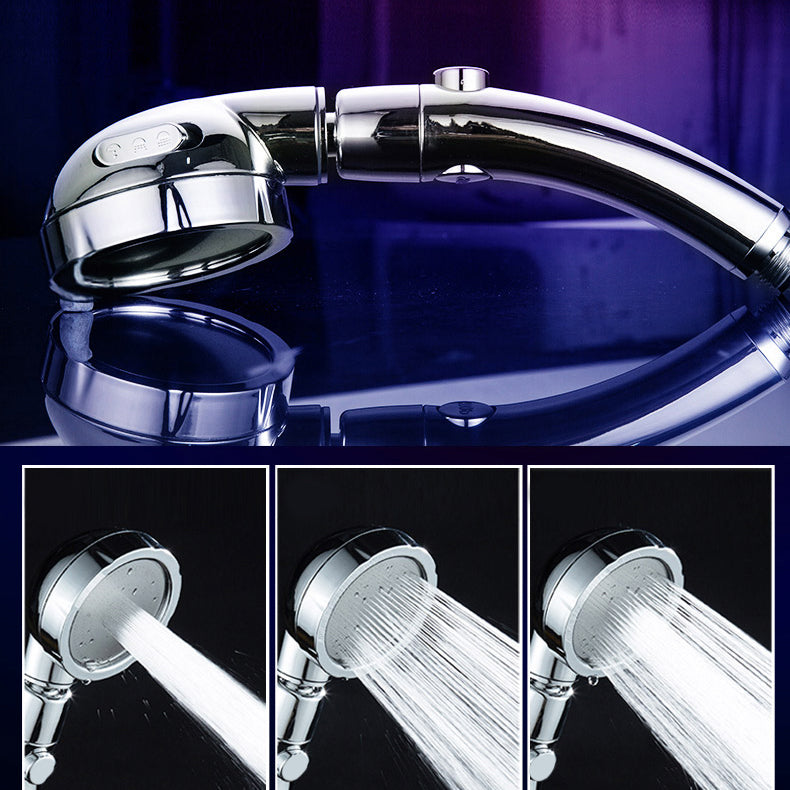 Modern Handheld Shower Head Round 3 Setting Shower Head Combo Clearhalo 'Bathroom Remodel & Bathroom Fixtures' 'Home Improvement' 'home_improvement' 'home_improvement_shower_heads' 'Shower Heads' 'shower_heads' 'Showers & Bathtubs Plumbing' 'Showers & Bathtubs' 6881225