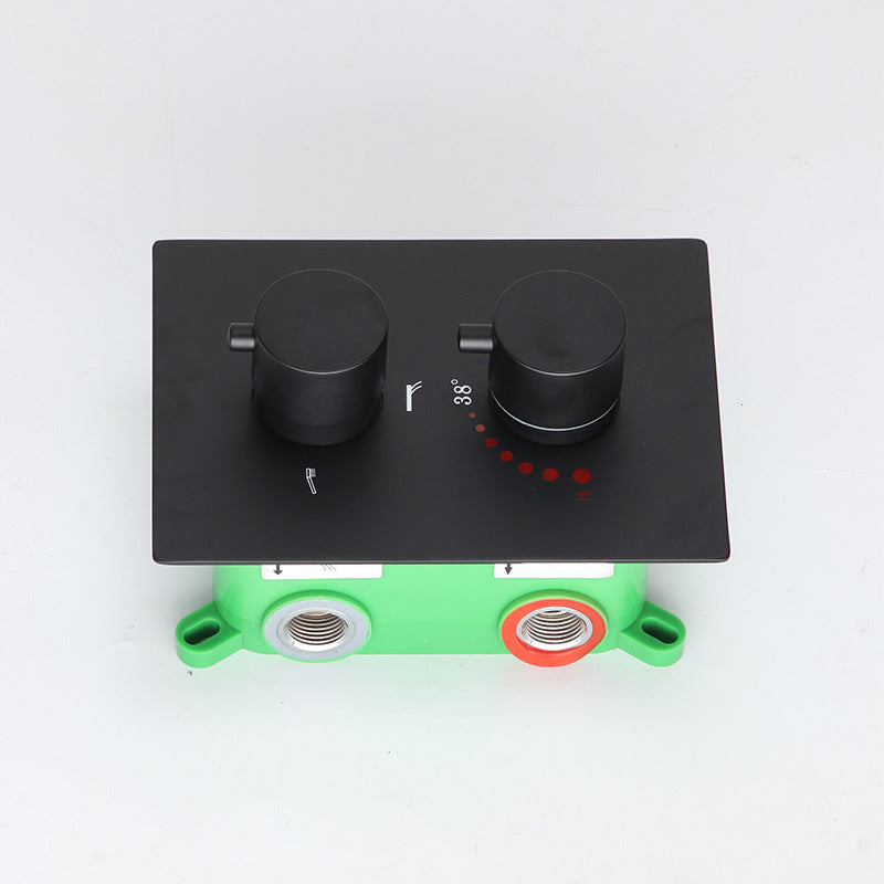 All-copper Shower Set into The Wall Pressurized Shower with Constant Temperature Concealed Clearhalo 'Bathroom Remodel & Bathroom Fixtures' 'Home Improvement' 'home_improvement' 'home_improvement_shower_faucets' 'Shower Faucets & Systems' 'shower_faucets' 'Showers & Bathtubs Plumbing' 'Showers & Bathtubs' 6881361