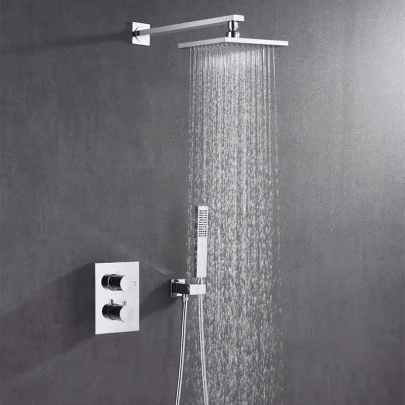 All-copper Shower Set into The Wall Pressurized Shower with Constant Temperature Concealed Grey Temperature Control Clearhalo 'Bathroom Remodel & Bathroom Fixtures' 'Home Improvement' 'home_improvement' 'home_improvement_shower_faucets' 'Shower Faucets & Systems' 'shower_faucets' 'Showers & Bathtubs Plumbing' 'Showers & Bathtubs' 6881364