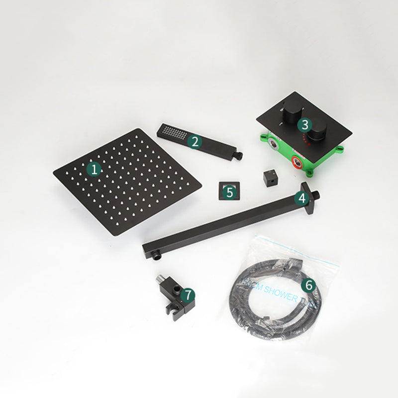 All-copper Shower Set into The Wall Pressurized Shower with Constant Temperature Concealed Clearhalo 'Bathroom Remodel & Bathroom Fixtures' 'Home Improvement' 'home_improvement' 'home_improvement_shower_faucets' 'Shower Faucets & Systems' 'shower_faucets' 'Showers & Bathtubs Plumbing' 'Showers & Bathtubs' 6881365