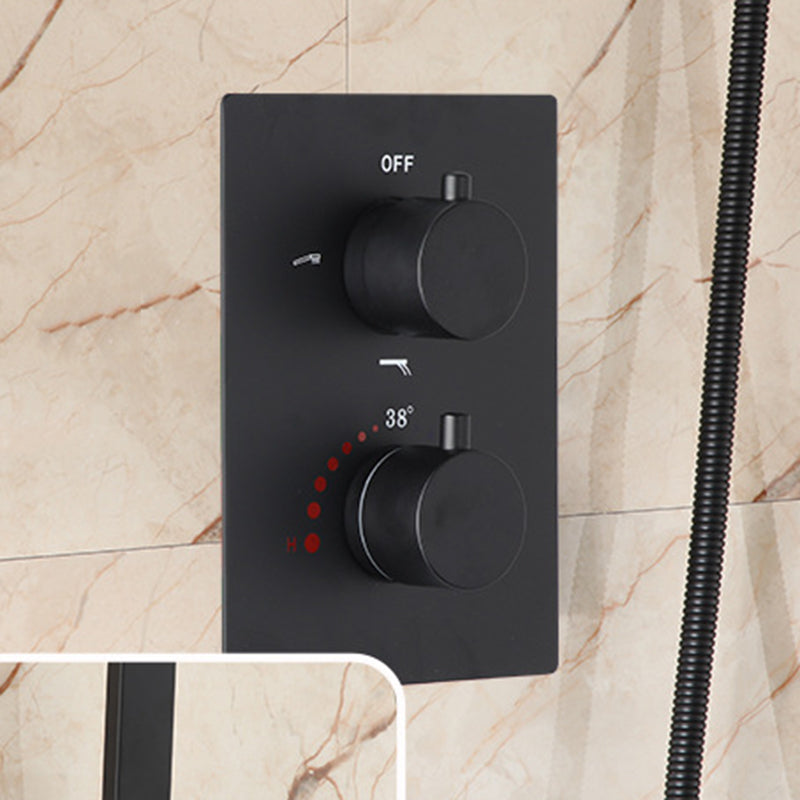 All-copper Shower Set into The Wall Pressurized Shower with Constant Temperature Concealed Clearhalo 'Bathroom Remodel & Bathroom Fixtures' 'Home Improvement' 'home_improvement' 'home_improvement_shower_faucets' 'Shower Faucets & Systems' 'shower_faucets' 'Showers & Bathtubs Plumbing' 'Showers & Bathtubs' 6881367