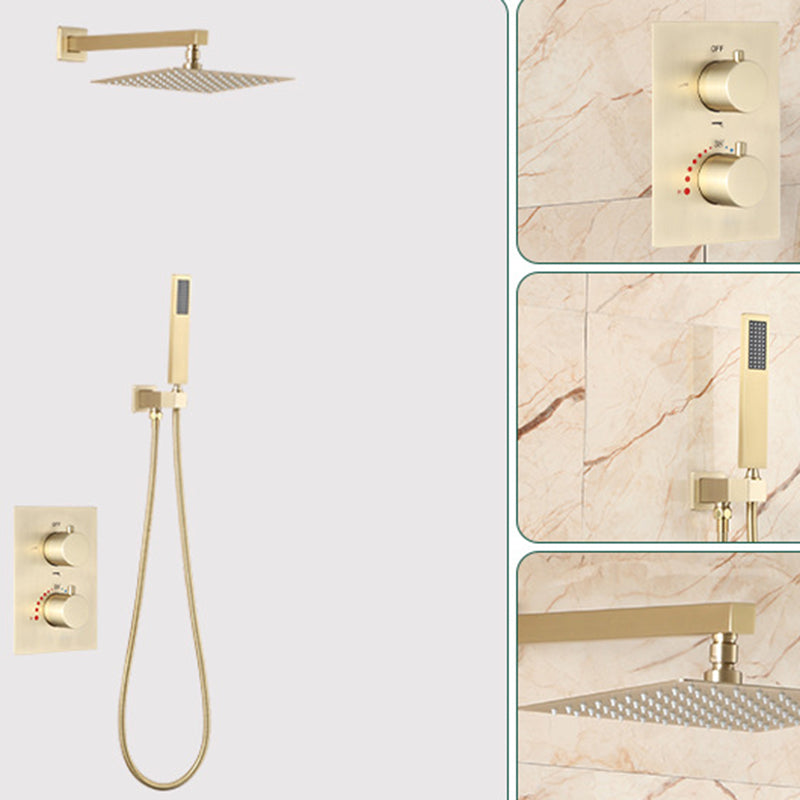 All-copper Shower Set into The Wall Pressurized Shower with Constant Temperature Concealed Clearhalo 'Bathroom Remodel & Bathroom Fixtures' 'Home Improvement' 'home_improvement' 'home_improvement_shower_faucets' 'Shower Faucets & Systems' 'shower_faucets' 'Showers & Bathtubs Plumbing' 'Showers & Bathtubs' 6881370