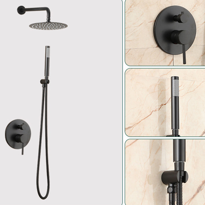 In-wall Shower Full Set Embedded Shower Top Nozzle Concealed Booster Shower Set Clearhalo 'Bathroom Remodel & Bathroom Fixtures' 'Home Improvement' 'home_improvement' 'home_improvement_shower_faucets' 'Shower Faucets & Systems' 'shower_faucets' 'Showers & Bathtubs Plumbing' 'Showers & Bathtubs' 6881399