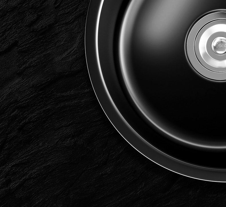 Contemporary Style Round Kitchen Sink Stainless Steel Kitchen Sink Clearhalo 'Home Improvement' 'home_improvement' 'home_improvement_kitchen_sinks' 'Kitchen Remodel & Kitchen Fixtures' 'Kitchen Sinks & Faucet Components' 'Kitchen Sinks' 'kitchen_sinks' 6881456