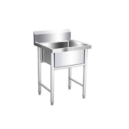 Classic Triple Bowl Sink Solid Color Stainless Steel Kitchen Sink with Faucets Sink with Faucet Clearhalo 'Home Improvement' 'home_improvement' 'home_improvement_kitchen_sinks' 'Kitchen Remodel & Kitchen Fixtures' 'Kitchen Sinks & Faucet Components' 'Kitchen Sinks' 'kitchen_sinks' 6881530