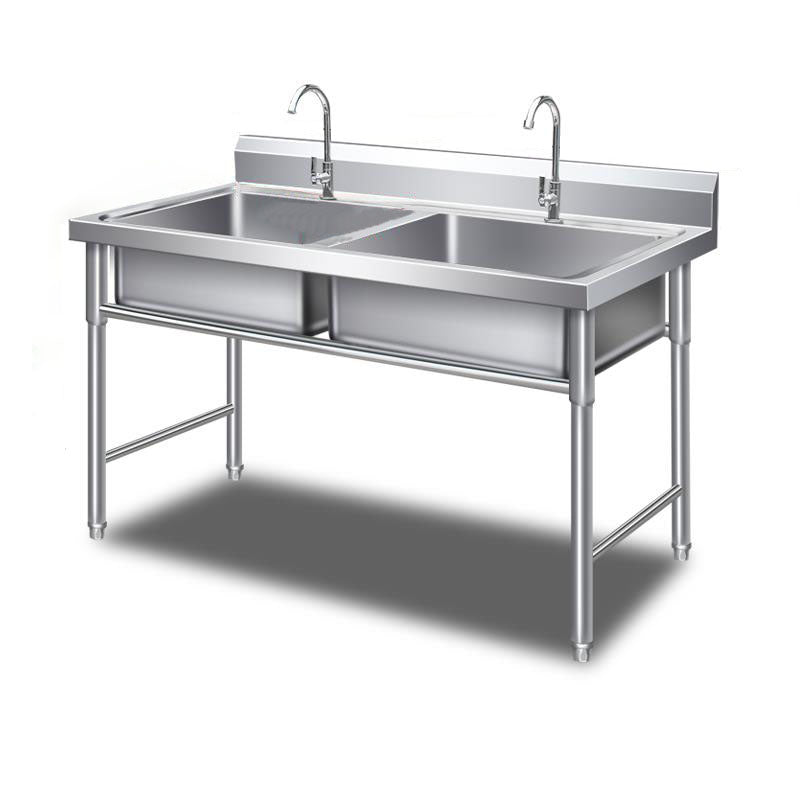 Kitchen Sink Top Mounted Stainless Steel Faucet Included Kitchen Sink Sink with Faucet Clearhalo 'Home Improvement' 'home_improvement' 'home_improvement_kitchen_sinks' 'Kitchen Remodel & Kitchen Fixtures' 'Kitchen Sinks & Faucet Components' 'Kitchen Sinks' 'kitchen_sinks' 6881550