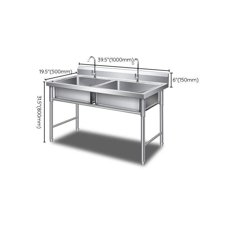 Kitchen Sink Top Mounted Stainless Steel Faucet Included Kitchen Sink Clearhalo 'Home Improvement' 'home_improvement' 'home_improvement_kitchen_sinks' 'Kitchen Remodel & Kitchen Fixtures' 'Kitchen Sinks & Faucet Components' 'Kitchen Sinks' 'kitchen_sinks' 6881559
