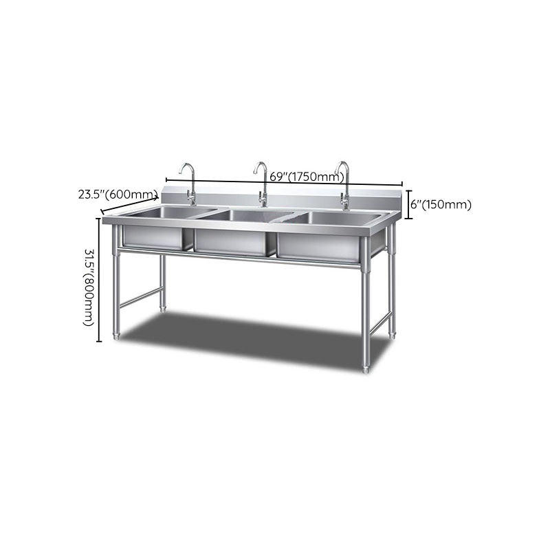 Kitchen Sink Top Mounted Stainless Steel Faucet Included Kitchen Sink Clearhalo 'Home Improvement' 'home_improvement' 'home_improvement_kitchen_sinks' 'Kitchen Remodel & Kitchen Fixtures' 'Kitchen Sinks & Faucet Components' 'Kitchen Sinks' 'kitchen_sinks' 6881561