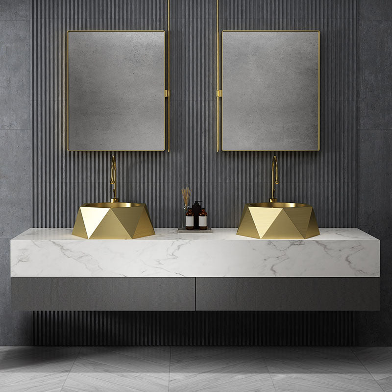 Modern Vessel Sink Metal Specialty with Pop-Up Drain Vessel Lavatory Sink Clearhalo 'Bathroom Remodel & Bathroom Fixtures' 'Bathroom Sinks & Faucet Components' 'Bathroom Sinks' 'bathroom_sink' 'Home Improvement' 'home_improvement' 'home_improvement_bathroom_sink' 6881565