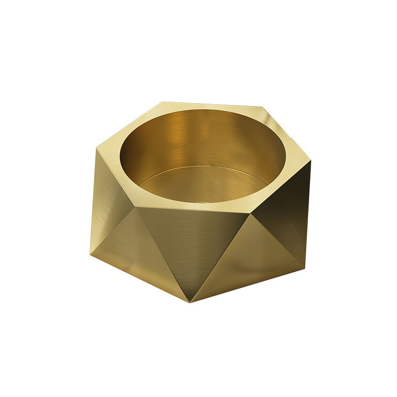 Modern Vessel Sink Metal Specialty with Pop-Up Drain Vessel Lavatory Sink Clearhalo 'Bathroom Remodel & Bathroom Fixtures' 'Bathroom Sinks & Faucet Components' 'Bathroom Sinks' 'bathroom_sink' 'Home Improvement' 'home_improvement' 'home_improvement_bathroom_sink' 6881571