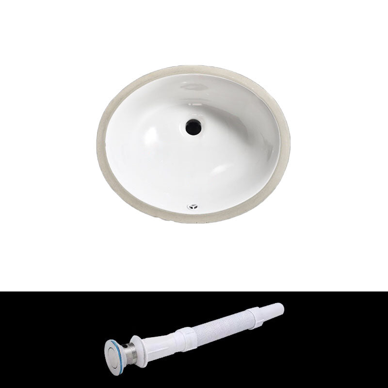 Contemporary Wash Stand Ceramic Metal Undermount Bathroom Sink 22"L x 17"W x 7"H Clearhalo 'Bathroom Remodel & Bathroom Fixtures' 'Bathroom Sinks & Faucet Components' 'Bathroom Sinks' 'bathroom_sink' 'Home Improvement' 'home_improvement' 'home_improvement_bathroom_sink' 6881596