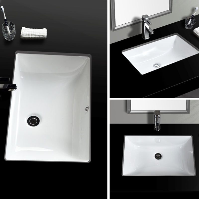 Contemporary Wash Stand Ceramic Metal Undermount Bathroom Sink Clearhalo 'Bathroom Remodel & Bathroom Fixtures' 'Bathroom Sinks & Faucet Components' 'Bathroom Sinks' 'bathroom_sink' 'Home Improvement' 'home_improvement' 'home_improvement_bathroom_sink' 6881598