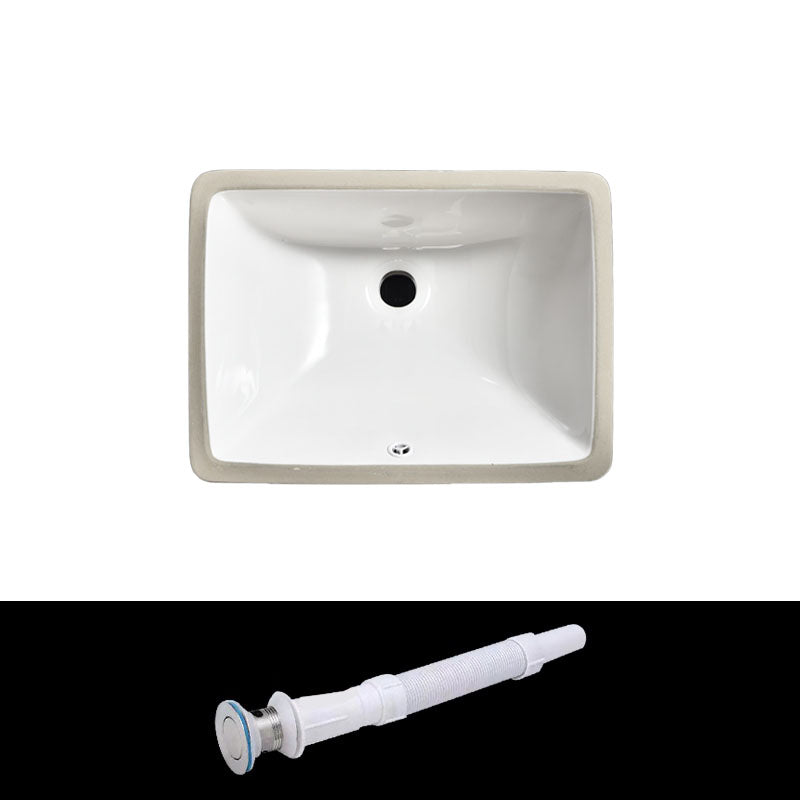 Contemporary Wash Stand Ceramic Metal Undermount Bathroom Sink Clearhalo 'Bathroom Remodel & Bathroom Fixtures' 'Bathroom Sinks & Faucet Components' 'Bathroom Sinks' 'bathroom_sink' 'Home Improvement' 'home_improvement' 'home_improvement_bathroom_sink' 6881599