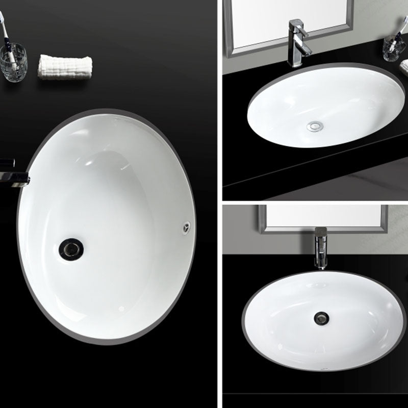 Contemporary Wash Stand Ceramic Metal Undermount Bathroom Sink Clearhalo 'Bathroom Remodel & Bathroom Fixtures' 'Bathroom Sinks & Faucet Components' 'Bathroom Sinks' 'bathroom_sink' 'Home Improvement' 'home_improvement' 'home_improvement_bathroom_sink' 6881600