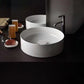 Modern Round Sink Ceramic Metal Undermount Bathroom Sink in White(Not Included Faucet) Clearhalo 'Bathroom Remodel & Bathroom Fixtures' 'Bathroom Sinks & Faucet Components' 'Bathroom Sinks' 'bathroom_sink' 'Home Improvement' 'home_improvement' 'home_improvement_bathroom_sink' 6881640