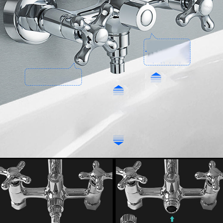 Traditional Style Claw Foot Tub Faucet Copper Floor Mounted Claw Foot Tub Faucet Clearhalo 'Bathroom Remodel & Bathroom Fixtures' 'Bathtub Faucets' 'bathtub_faucets' 'Home Improvement' 'home_improvement' 'home_improvement_bathtub_faucets' 6881843