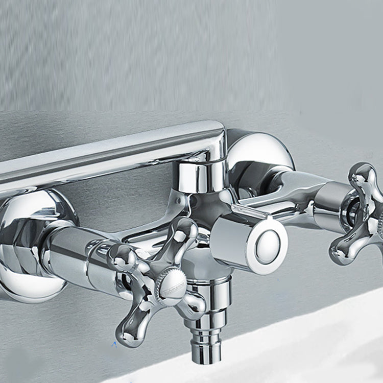 Traditional Style Claw Foot Tub Faucet Copper Floor Mounted Claw Foot Tub Faucet Clearhalo 'Bathroom Remodel & Bathroom Fixtures' 'Bathtub Faucets' 'bathtub_faucets' 'Home Improvement' 'home_improvement' 'home_improvement_bathtub_faucets' 6881846