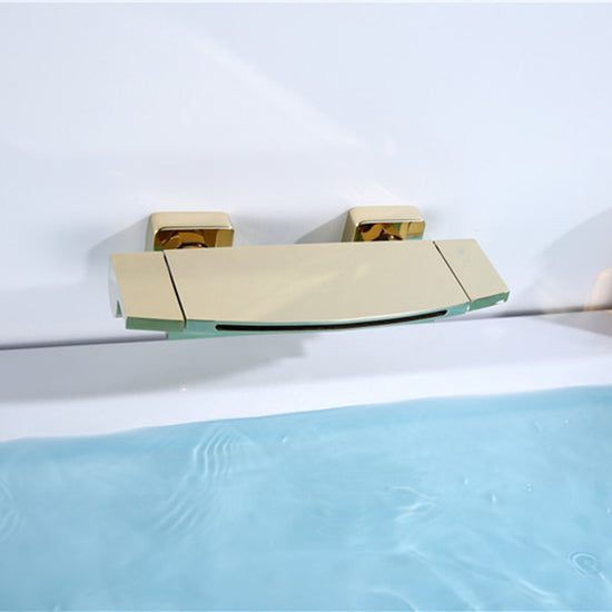 Modern Style Bathtub Faucet Waterfall Handle Style Bathroom Faucet ...