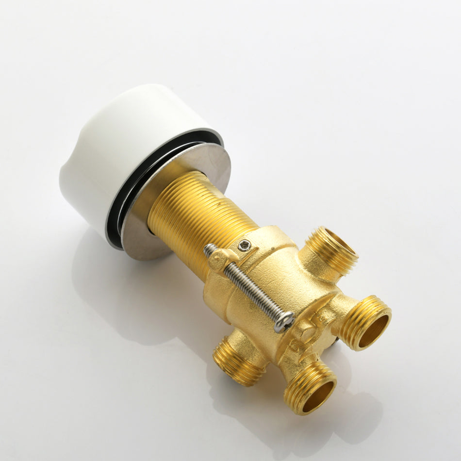 Bathroom Faucet Flush Mount Waterfall Knob Handle Bathtub Faucet Clearhalo 'Bathroom Remodel & Bathroom Fixtures' 'Bathtub Faucets' 'bathtub_faucets' 'Home Improvement' 'home_improvement' 'home_improvement_bathtub_faucets' 6881922