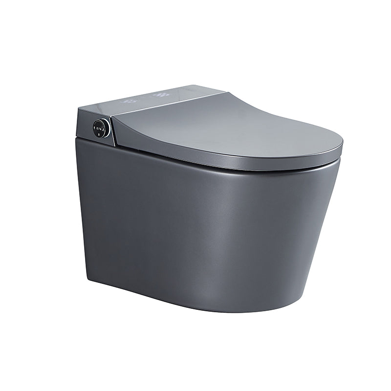 Modern Elongated Wall Hung Toilet Set with Remote Control Included Clearhalo 'Bathroom Remodel & Bathroom Fixtures' 'Bidets' 'Home Improvement' 'home_improvement' 'home_improvement_bidets' 'Toilets & Bidets' 6887375