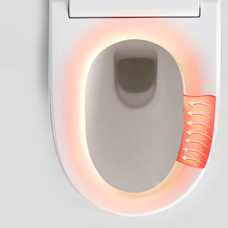 Modern Elongated Wall Hung Toilet Set with Remote Control Included Clearhalo 'Bathroom Remodel & Bathroom Fixtures' 'Bidets' 'Home Improvement' 'home_improvement' 'home_improvement_bidets' 'Toilets & Bidets' 6887376