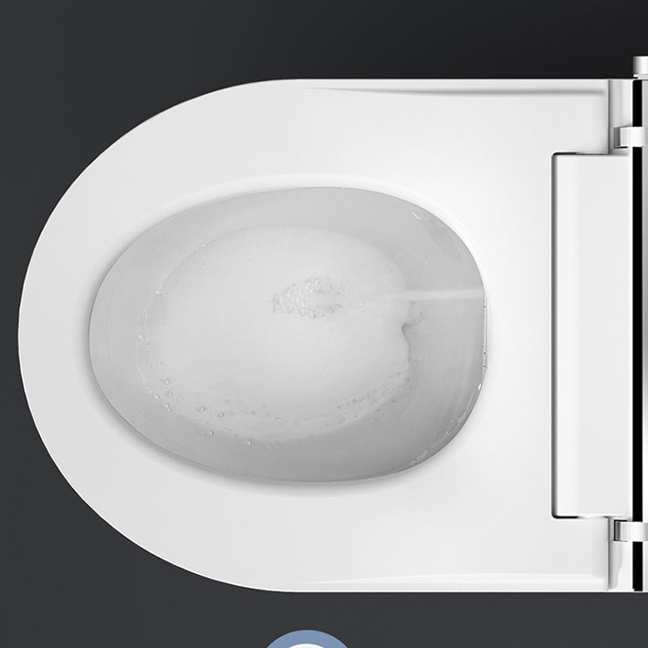 Contemporary Elongated White Heated Seat Dryer Wall Mounted Bidet Clearhalo 'Bathroom Remodel & Bathroom Fixtures' 'Bidets' 'Home Improvement' 'home_improvement' 'home_improvement_bidets' 'Toilets & Bidets' 6887388