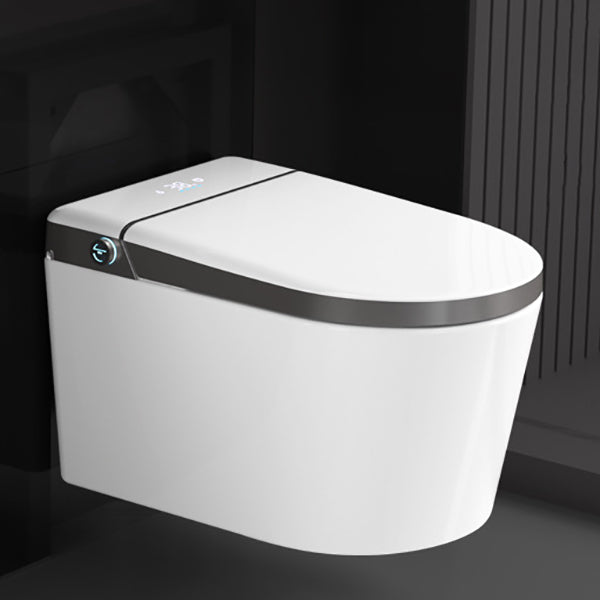 Elongated Wall Mounted Bidet Dryer White Wall Hung Toilet Set Clearhalo 'Bathroom Remodel & Bathroom Fixtures' 'Bidets' 'Home Improvement' 'home_improvement' 'home_improvement_bidets' 'Toilets & Bidets' 6887392