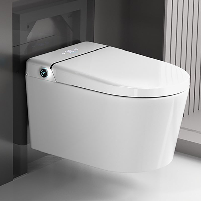 Elongated Wall Mounted Bidet Dryer White Wall Hung Toilet Set Toilet with Water Tank White Clearhalo 'Bathroom Remodel & Bathroom Fixtures' 'Bidets' 'Home Improvement' 'home_improvement' 'home_improvement_bidets' 'Toilets & Bidets' 6887393