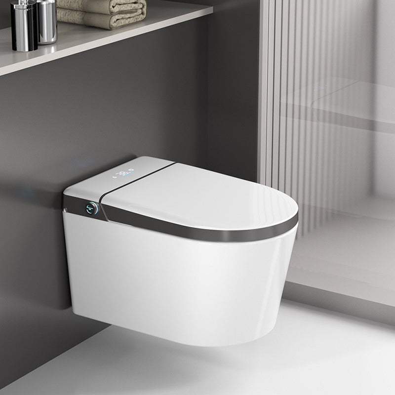 Elongated Wall Mounted Bidet Dryer White Wall Hung Toilet Set Clearhalo 'Bathroom Remodel & Bathroom Fixtures' 'Bidets' 'Home Improvement' 'home_improvement' 'home_improvement_bidets' 'Toilets & Bidets' 6887395