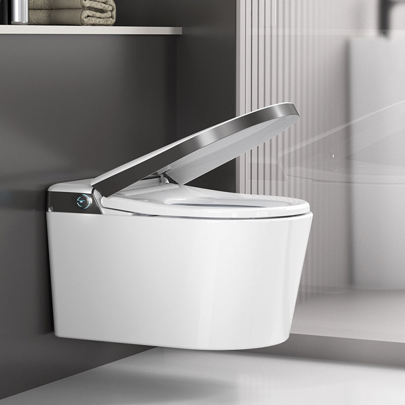 Elongated Wall Mounted Bidet Dryer White Wall Hung Toilet Set Clearhalo 'Bathroom Remodel & Bathroom Fixtures' 'Bidets' 'Home Improvement' 'home_improvement' 'home_improvement_bidets' 'Toilets & Bidets' 6887400