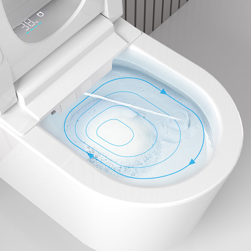 Elongated Wall Mounted Bidet Dryer White Wall Hung Toilet Set Clearhalo 'Bathroom Remodel & Bathroom Fixtures' 'Bidets' 'Home Improvement' 'home_improvement' 'home_improvement_bidets' 'Toilets & Bidets' 6887401