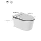 Elongated Wall Mounted Bidet Dryer White Wall Hung Toilet Set Clearhalo 'Bathroom Remodel & Bathroom Fixtures' 'Bidets' 'Home Improvement' 'home_improvement' 'home_improvement_bidets' 'Toilets & Bidets' 6887404