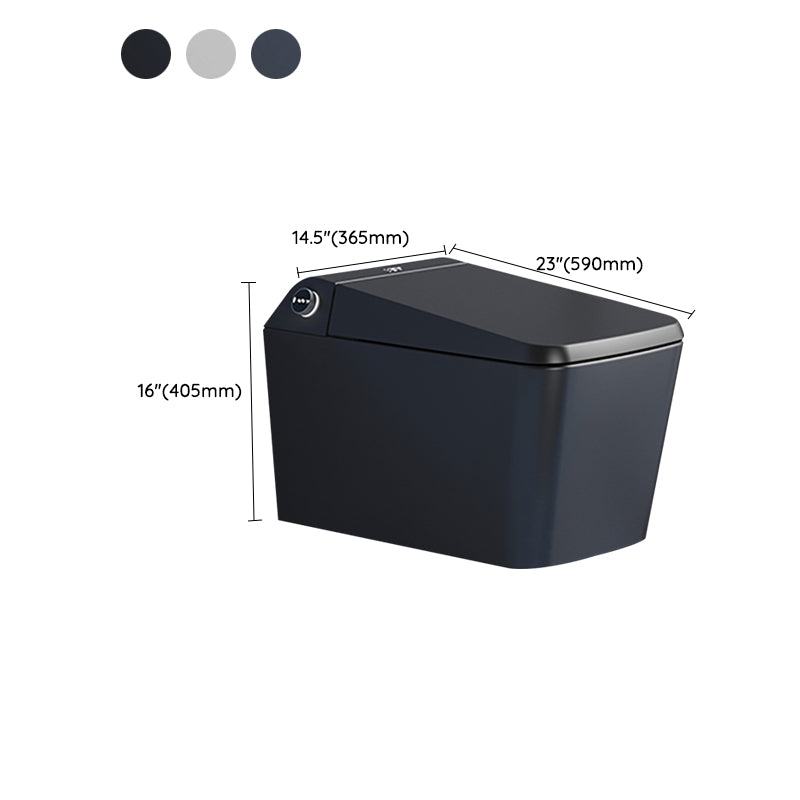 Elongated Floor Mount Bidet/Wall Hung Toilet with Heated Seat Clearhalo 'Bathroom Remodel & Bathroom Fixtures' 'Bidets' 'Home Improvement' 'home_improvement' 'home_improvement_bidets' 'Toilets & Bidets' 6887429