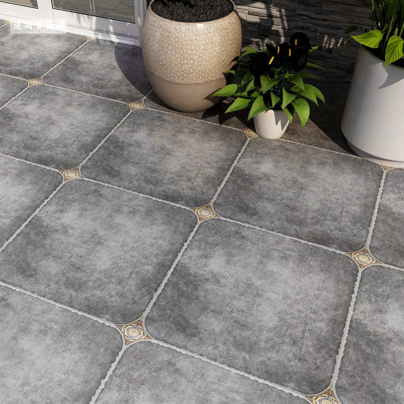 Outdoor Floor Wall Tile Ceramic Square Straight Edge Floor Wall Tile Grey 36 Pieces Clearhalo 'Floor Tiles & Wall Tiles' 'floor_tiles_wall_tiles' 'Flooring 'Home Improvement' 'home_improvement' 'home_improvement_floor_tiles_wall_tiles' Walls and Ceiling' 6887565