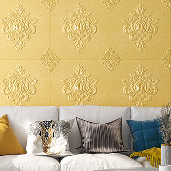 Peel and Press Wall Access Panel 3D Plastic Wall Access Panel Gold Clearhalo 'Flooring 'Home Improvement' 'home_improvement' 'home_improvement_wall_paneling' 'Wall Paneling' 'wall_paneling' 'Walls & Ceilings' Walls and Ceiling' 6887662