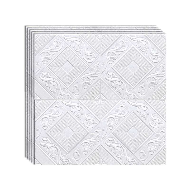 Peel and Press Wall Access Panel 3D Plastic Wall Access Panel Matte White Clearhalo 'Flooring 'Home Improvement' 'home_improvement' 'home_improvement_wall_paneling' 'Wall Paneling' 'wall_paneling' 'Walls & Ceilings' Walls and Ceiling' 6887664