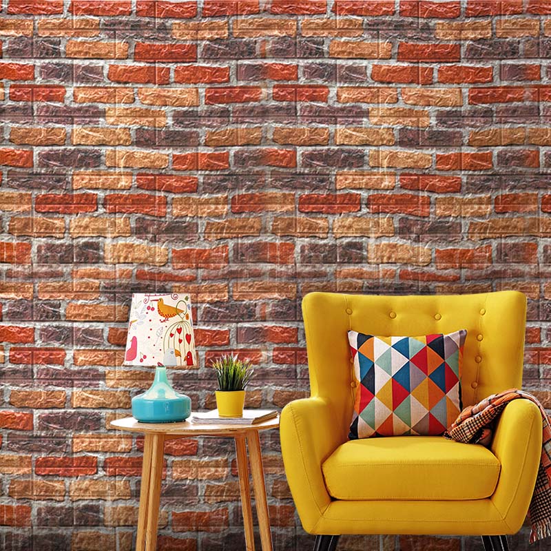 Industrial Wall Plank 3D Print Bathroom Living Room Wall Panels Set of 10 Clearhalo 'Flooring 'Home Improvement' 'home_improvement' 'home_improvement_wall_paneling' 'Wall Paneling' 'wall_paneling' 'Walls & Ceilings' Walls and Ceiling' 6887688