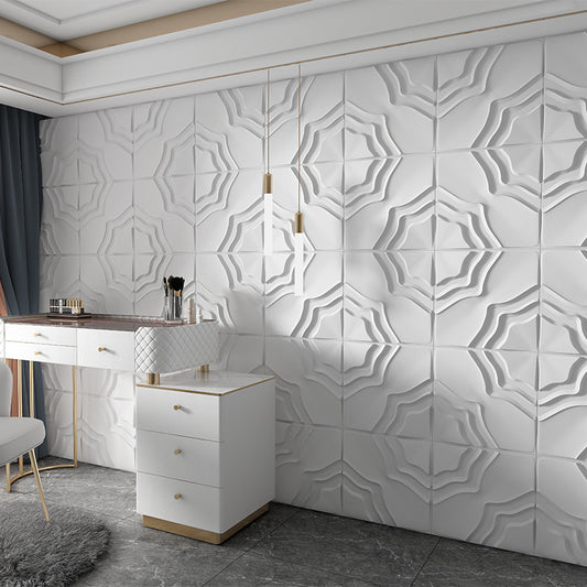 Modern Square Wall Paneling Peel and Stick Texture Pattern Wall Paneling Clearhalo 'Flooring 'Home Improvement' 'home_improvement' 'home_improvement_wall_paneling' 'Wall Paneling' 'wall_paneling' 'Walls & Ceilings' Walls and Ceiling' 6887711