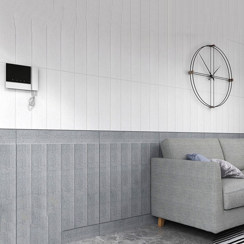 Modern Wall Paneling Peel and Stick Wood Effect Design Rectangle Wall Paneling Silver Clearhalo 'Flooring 'Home Improvement' 'home_improvement' 'home_improvement_wall_paneling' 'Wall Paneling' 'wall_paneling' 'Walls & Ceilings' Walls and Ceiling' 6887749