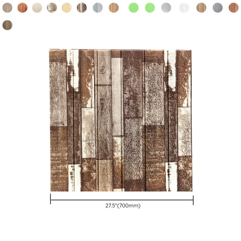 Modern Wall Paneling Peel and Stick Wood Effect Design Rectangle Wall Paneling Clearhalo 'Flooring 'Home Improvement' 'home_improvement' 'home_improvement_wall_paneling' 'Wall Paneling' 'wall_paneling' 'Walls & Ceilings' Walls and Ceiling' 6887753