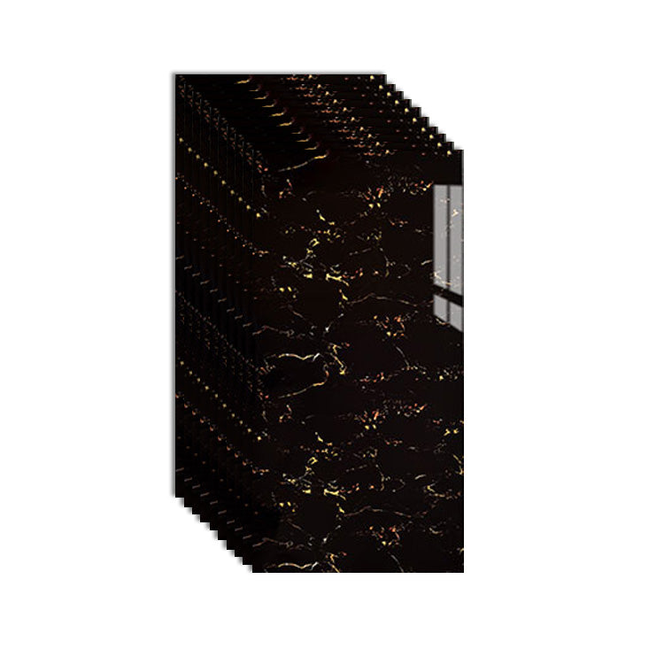 Single Tile Peel and Stick Tile Plastic Peel and Stick Tile with Rectangular Shape Black-Gold Clearhalo 'Flooring 'Home Improvement' 'home_improvement' 'home_improvement_peel_stick_blacksplash' 'Peel & Stick Backsplash Tile' 'peel_stick_blacksplash' 'Walls & Ceilings' Walls and Ceiling' 6887846