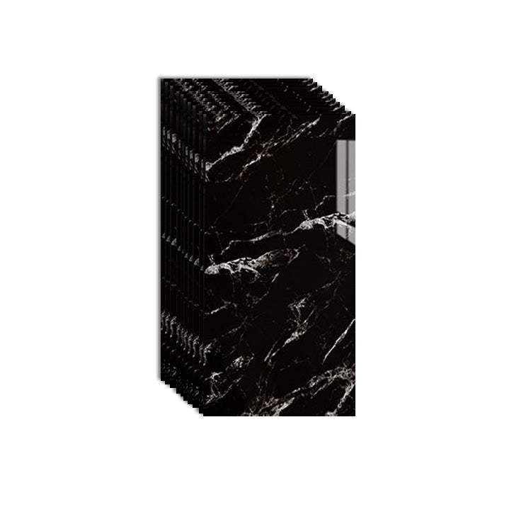 Single Tile Peel and Stick Tile Plastic Peel and Stick Tile with Rectangular Shape Black-White Clearhalo 'Flooring 'Home Improvement' 'home_improvement' 'home_improvement_peel_stick_blacksplash' 'Peel & Stick Backsplash Tile' 'peel_stick_blacksplash' 'Walls & Ceilings' Walls and Ceiling' 6887848