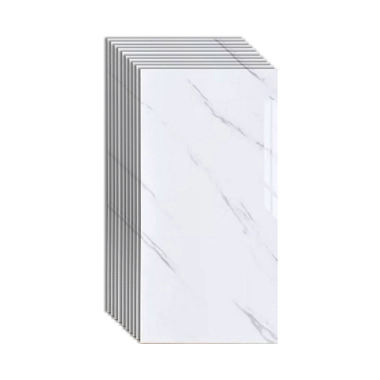 Single Tile Wallpaper Contemporary Plastic Wallpaper with Waterproof White Clearhalo 'Flooring 'Home Improvement' 'home_improvement' 'home_improvement_peel_stick_blacksplash' 'Peel & Stick Backsplash Tile' 'peel_stick_blacksplash' 'Walls & Ceilings' Walls and Ceiling' 6887860