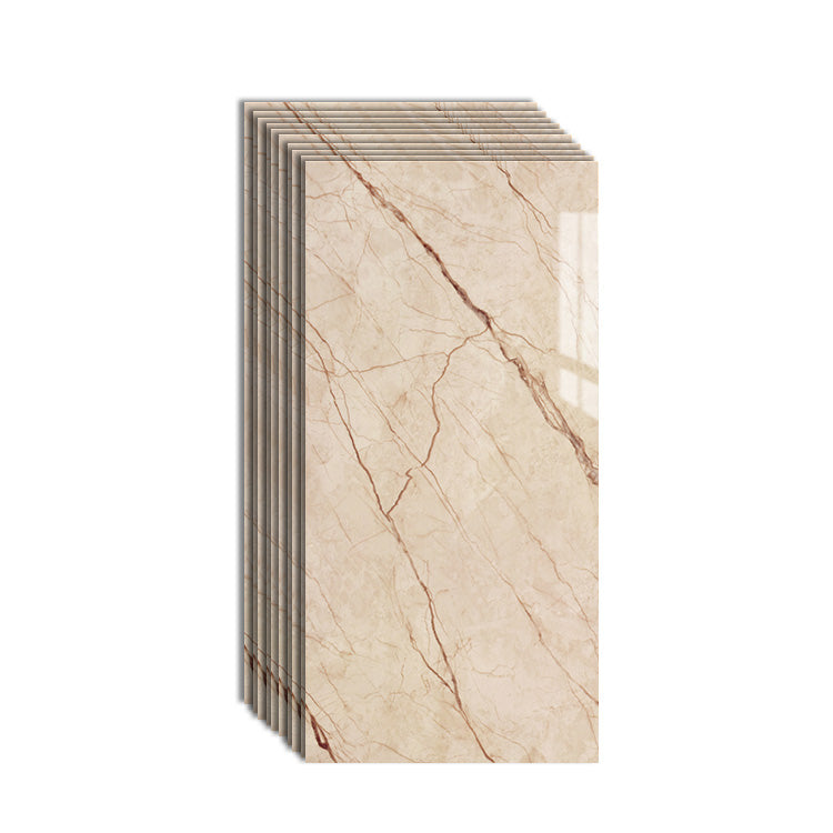 Single Tile Wallpaper Contemporary Plastic Wallpaper with Waterproof Beige Clearhalo 'Flooring 'Home Improvement' 'home_improvement' 'home_improvement_peel_stick_blacksplash' 'Peel & Stick Backsplash Tile' 'peel_stick_blacksplash' 'Walls & Ceilings' Walls and Ceiling' 6887867