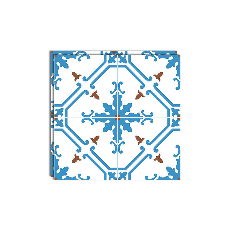 Mosaic Tile Wallpaper Contemporary Plastic Wallpaper with Square Shape Blue Clearhalo 'Flooring 'Home Improvement' 'home_improvement' 'home_improvement_peel_stick_blacksplash' 'Peel & Stick Backsplash Tile' 'peel_stick_blacksplash' 'Walls & Ceilings' Walls and Ceiling' 6887888