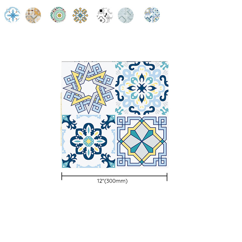 Mosaic Tile Wallpaper Contemporary Plastic Wallpaper with Square Shape Clearhalo 'Flooring 'Home Improvement' 'home_improvement' 'home_improvement_peel_stick_blacksplash' 'Peel & Stick Backsplash Tile' 'peel_stick_blacksplash' 'Walls & Ceilings' Walls and Ceiling' 6887899