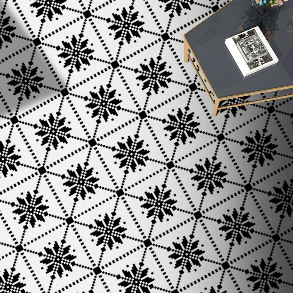Mosaic Tile Peel and Stick Wall Tile Modern PVC Wallpaper with Waterproof Black-White 12" x 12" 20-Piece Set Clearhalo 'Flooring 'Home Improvement' 'home_improvement' 'home_improvement_peel_stick_blacksplash' 'Peel & Stick Backsplash Tile' 'peel_stick_blacksplash' 'Walls & Ceilings' Walls and Ceiling' 6887907
